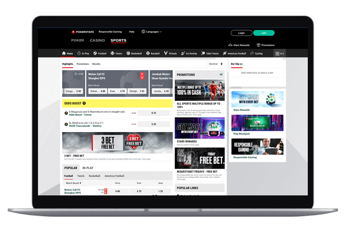 Pokerstarssport Mockup