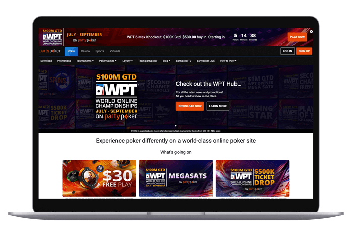 Partypoker mockup