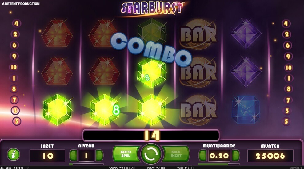 Starburst gameplay