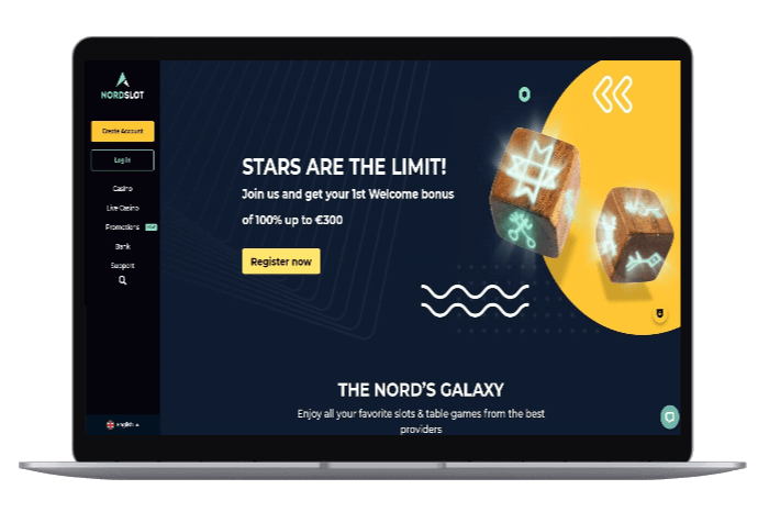 Nordslot casino mockup