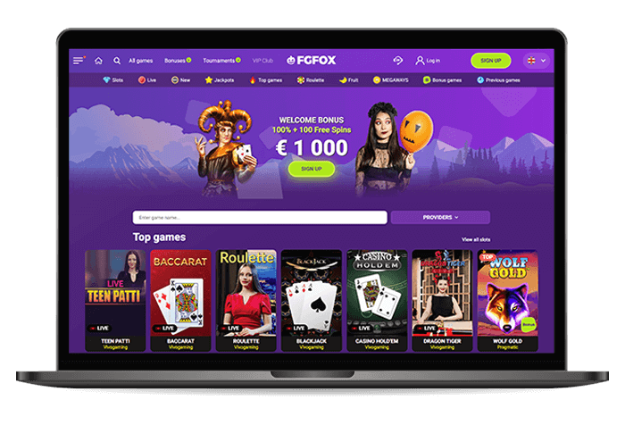 Fgfox Online Casino UK mockup Halloween style